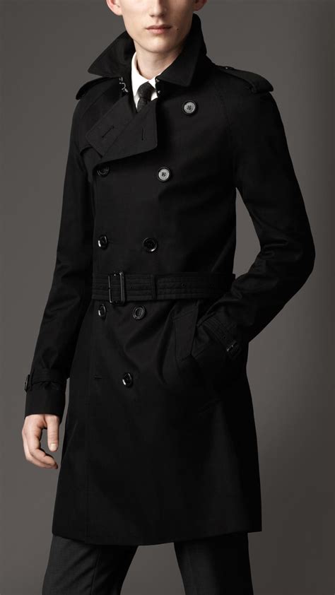 trench burberry black|burberry men's trench.